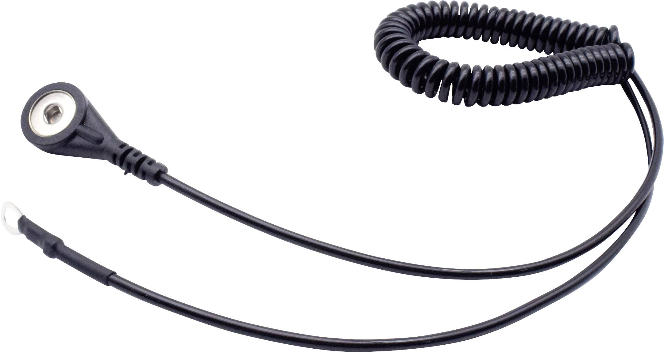 Quadrios ESD-jordningskabel 1.80 m Tryckknapp 4 mm, Ringkabelskoanslutning