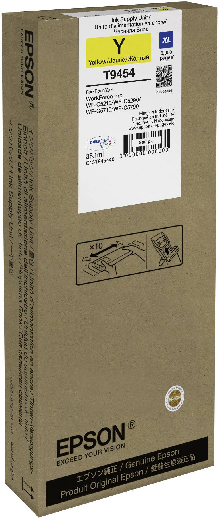 Epson Bläck T9454 Original Gul C 13 T 945440