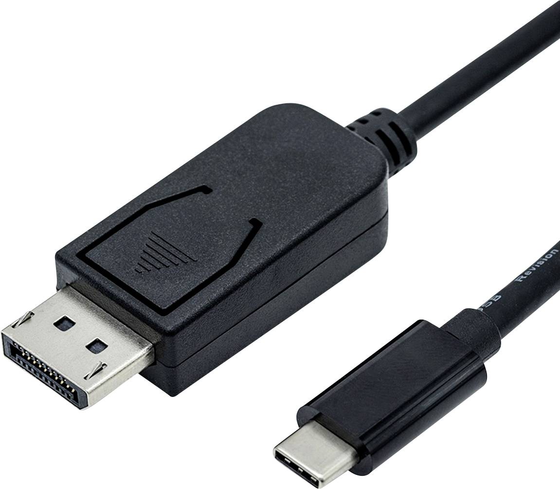 Roline DisplayPort Anslutningskabel DisplayPort-kontakt, DisplayPort-kontakt 1.00 m Svart 11.04.5845 DisplayPort-kabel