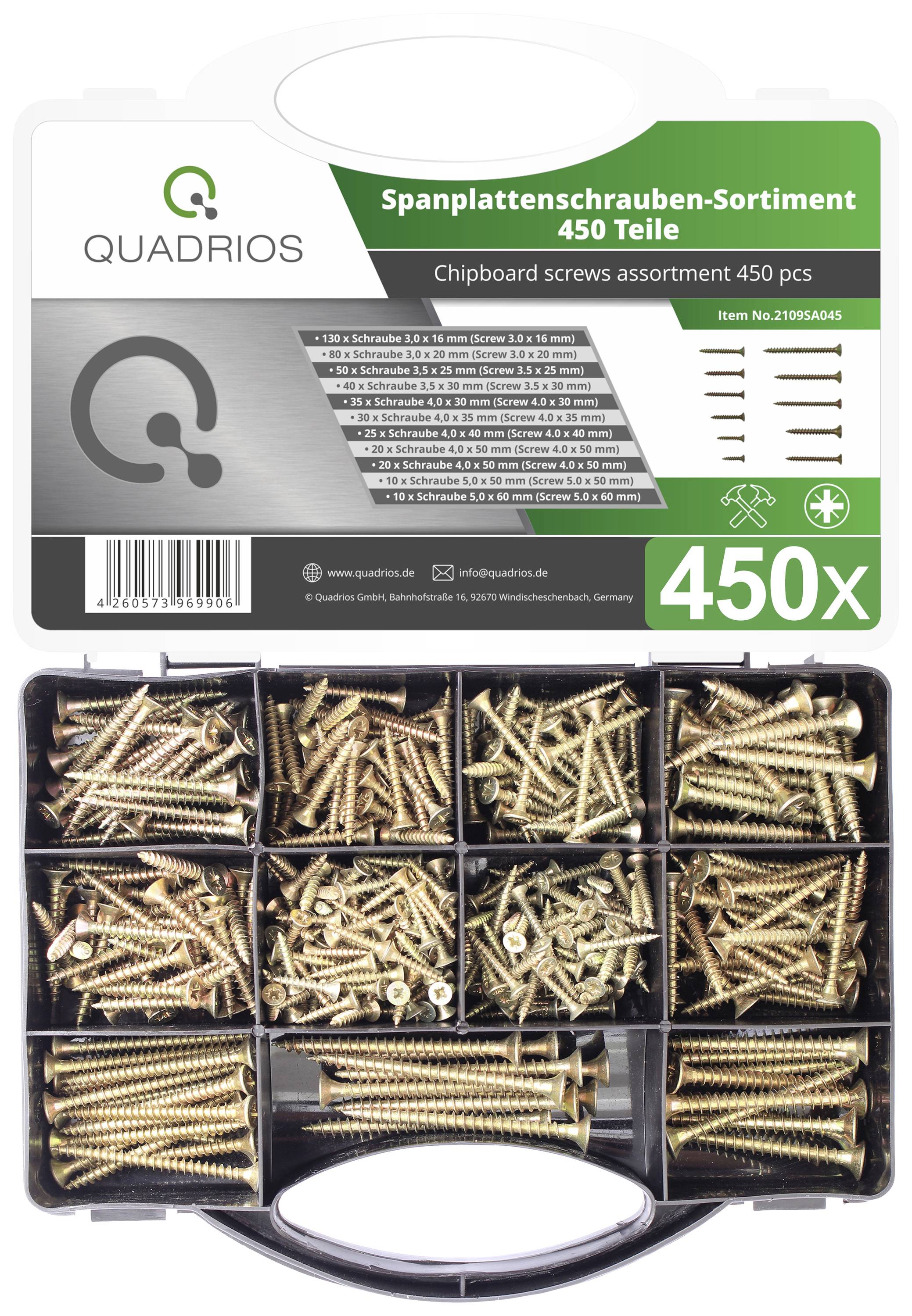 Quadrios 2109SA045 Sortimentlåda Innehåll: 450 st