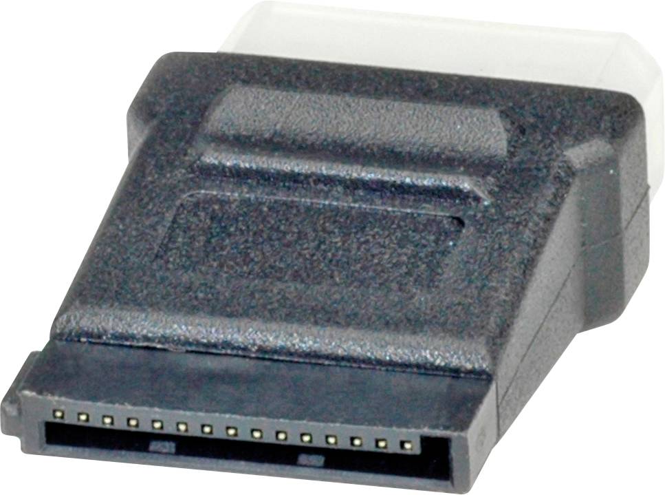 Roline PC Anslutningskabel [1x Molex 4-pol hane – 1x SATA-strömkontakt hane 15-pol] 39.00 m Svart