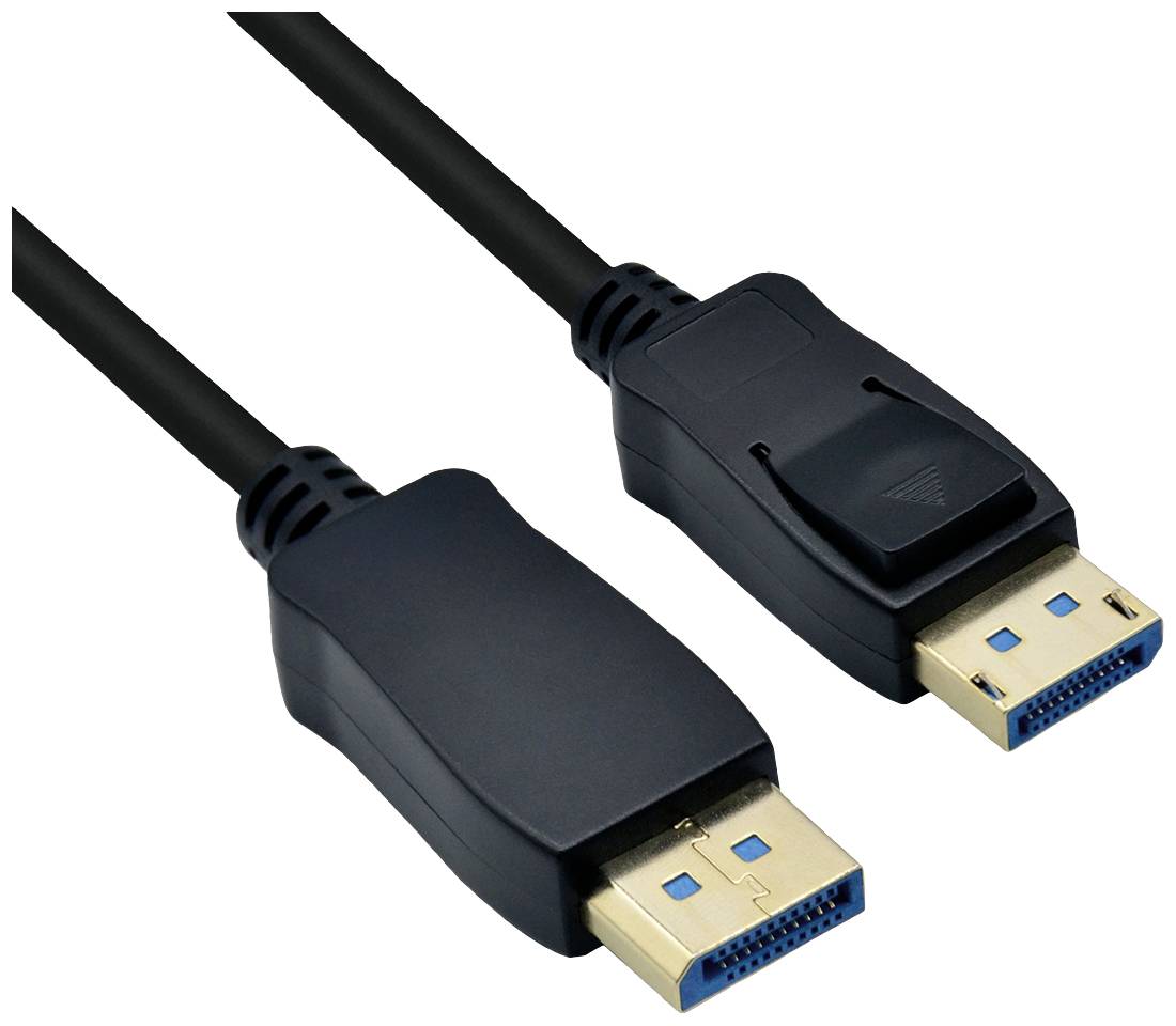 Roline DisplayPort Anslutningskabel DisplayPort-kontakt, DisplayPort-kontakt 1.00 m Svart 11.04.6000 Skärmad DisplayPort