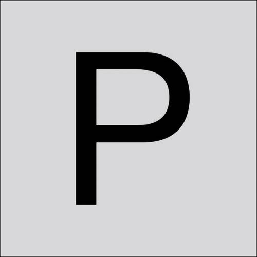 RZB 99223.013.P Bokstaven ”P” stor 120 mm 1 st