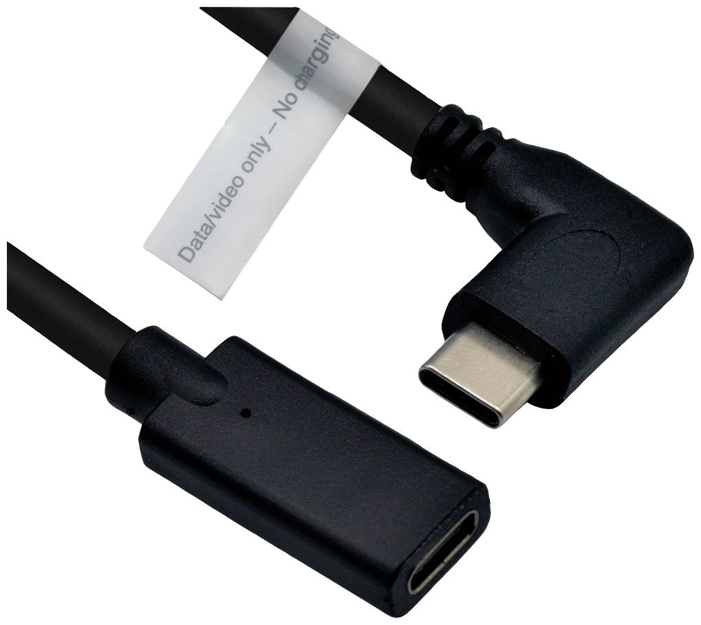 Roline DisplayPort-kabel USB 3.2 Gen1 USB-C®-kontakt, USB-C® uttag 2.00 m Svart 11.04.5496