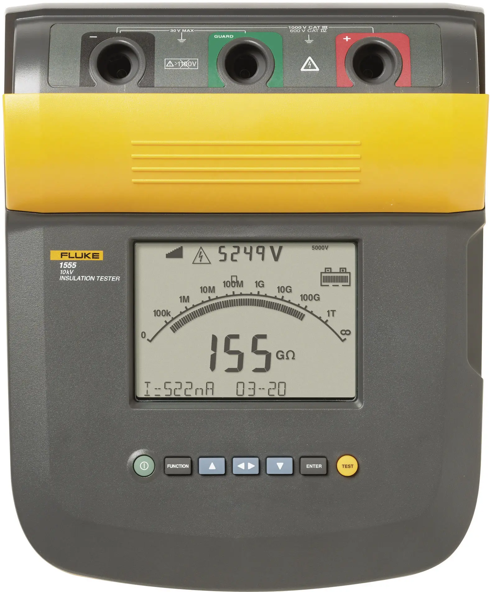 Fluke 1555/KIT Isolationsprovare 250 V, 10000 V 2 TΩ”,2000,123881.53,verktyg,Med denna isoleringsmätare kan du kontrollera högspänningssystem som t.ex. ställverk