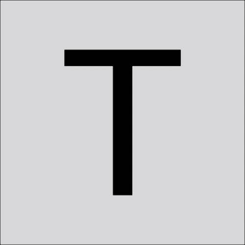 RZB 99224.003.T Bokstaven ”T” stor 200 mm 1 st