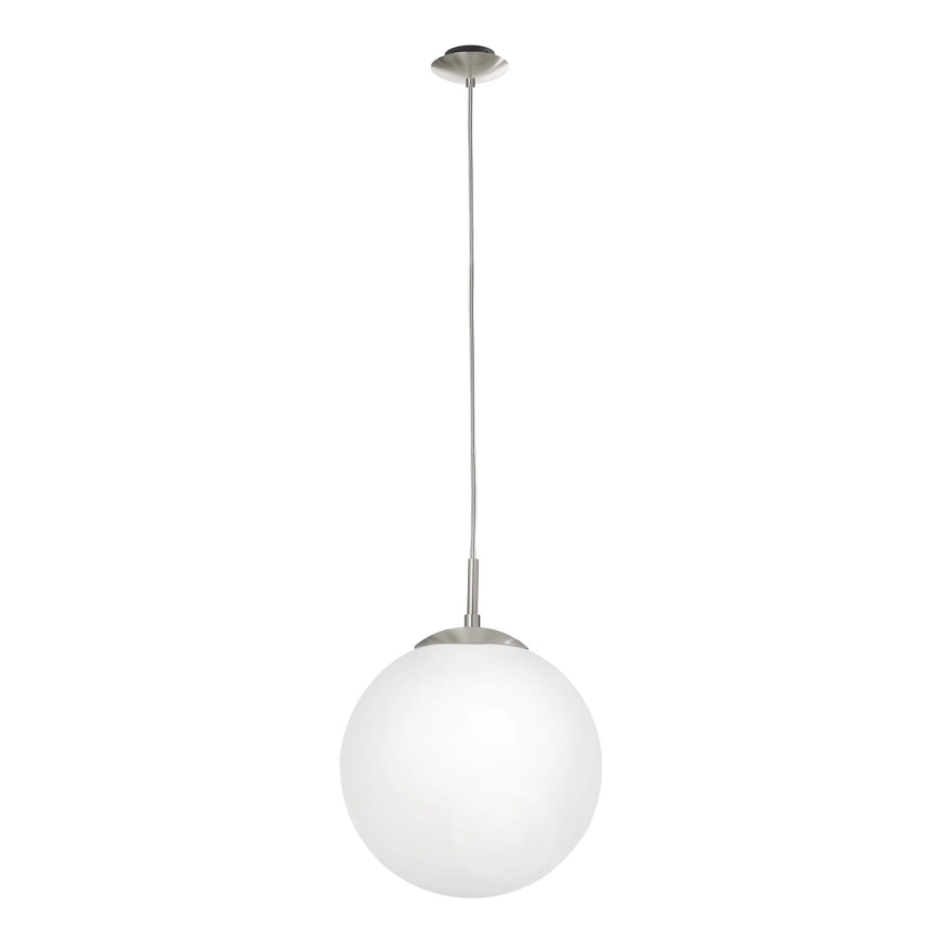 EGLO – Ljuskrona med textilsladd 1xE27/60W/230V diameter 25 cm vit