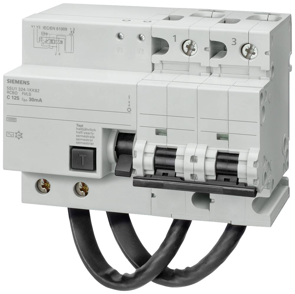 Siemens 5SU16246WK82 Brytare 125 A 0.3 A 230 V