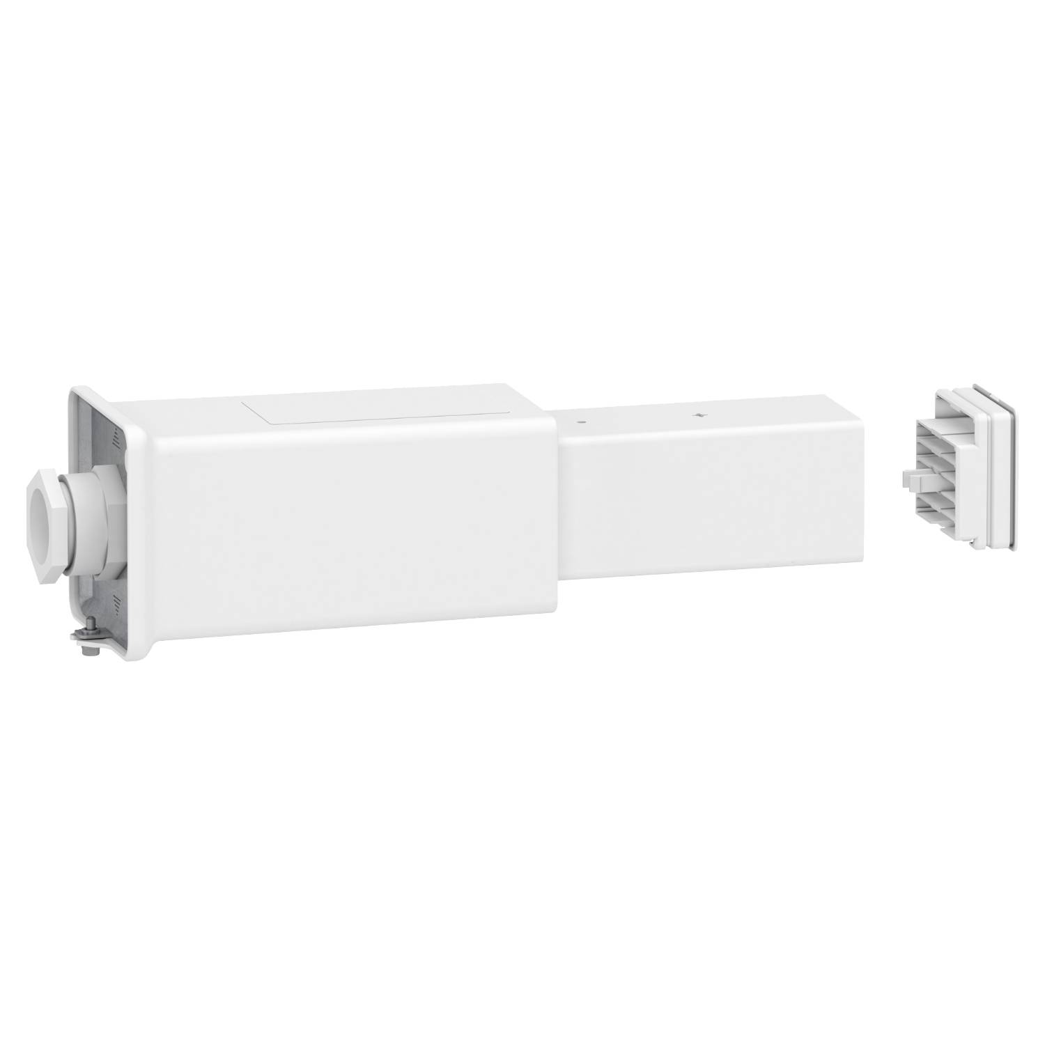 Schneider Electric KBB40ABG4TW KBB ändinmatning 40A, vänstermontage, 3L+N+PE, fjärrstyrningsledning Ändinmatning 1 st