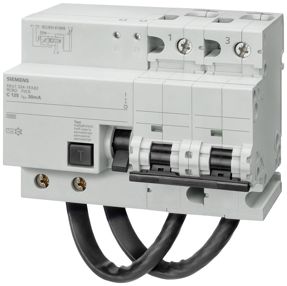 Siemens 5SU13247KK82 Jordfelsbrytare/Säkerhetsbrytare 125 A 0.03 A 230 V