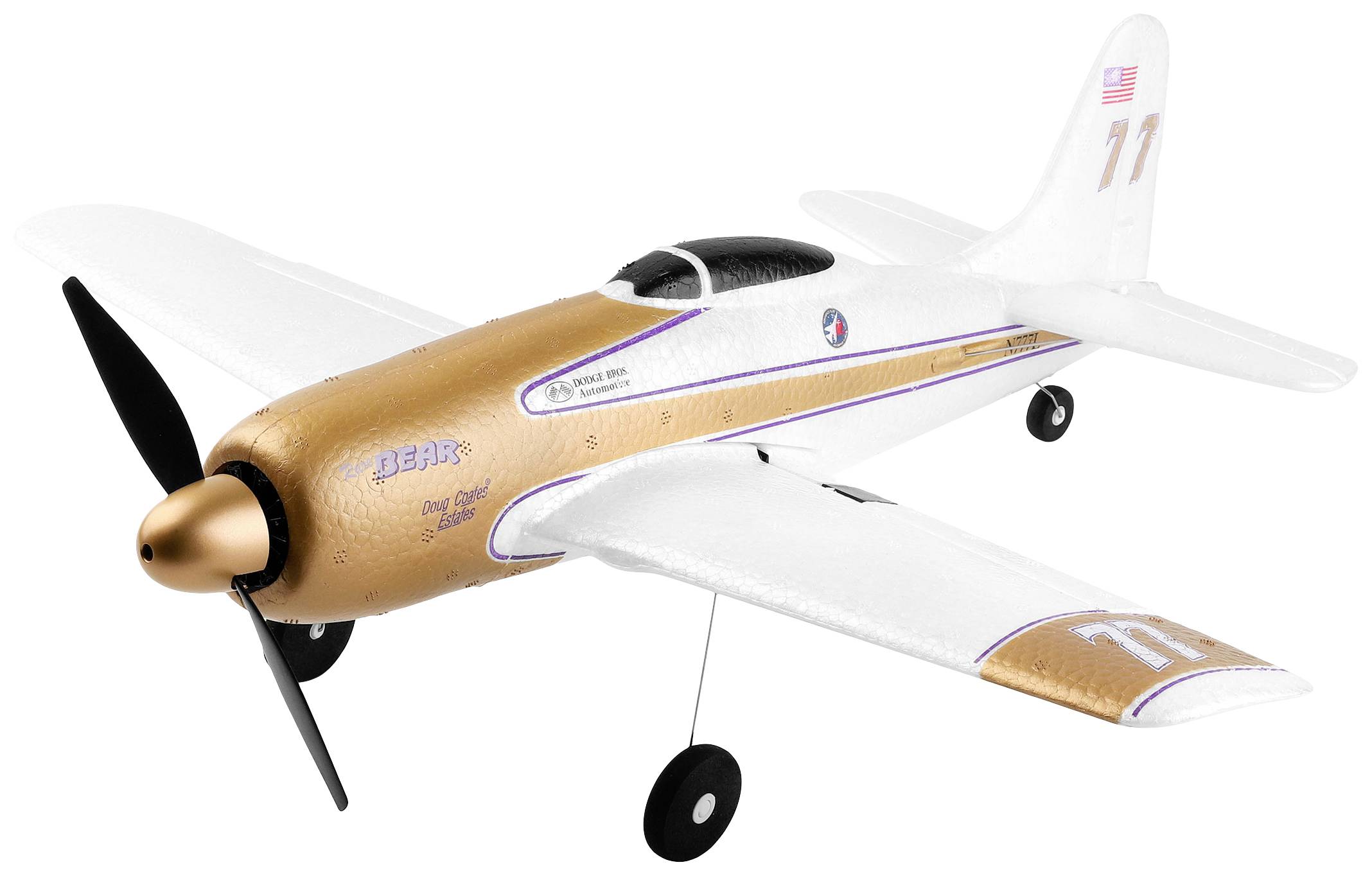 RC Modellflyg nybörjare Amewi AMXFlight F8F Rare Bear 383 mm RtR