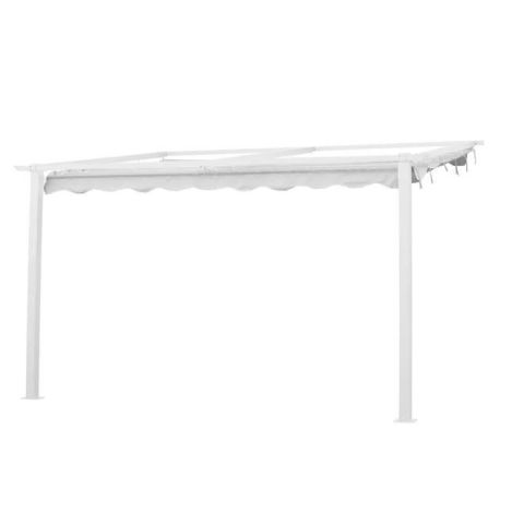 Jabo 10040 Pergola väggfast, 4 x 4 m Vit