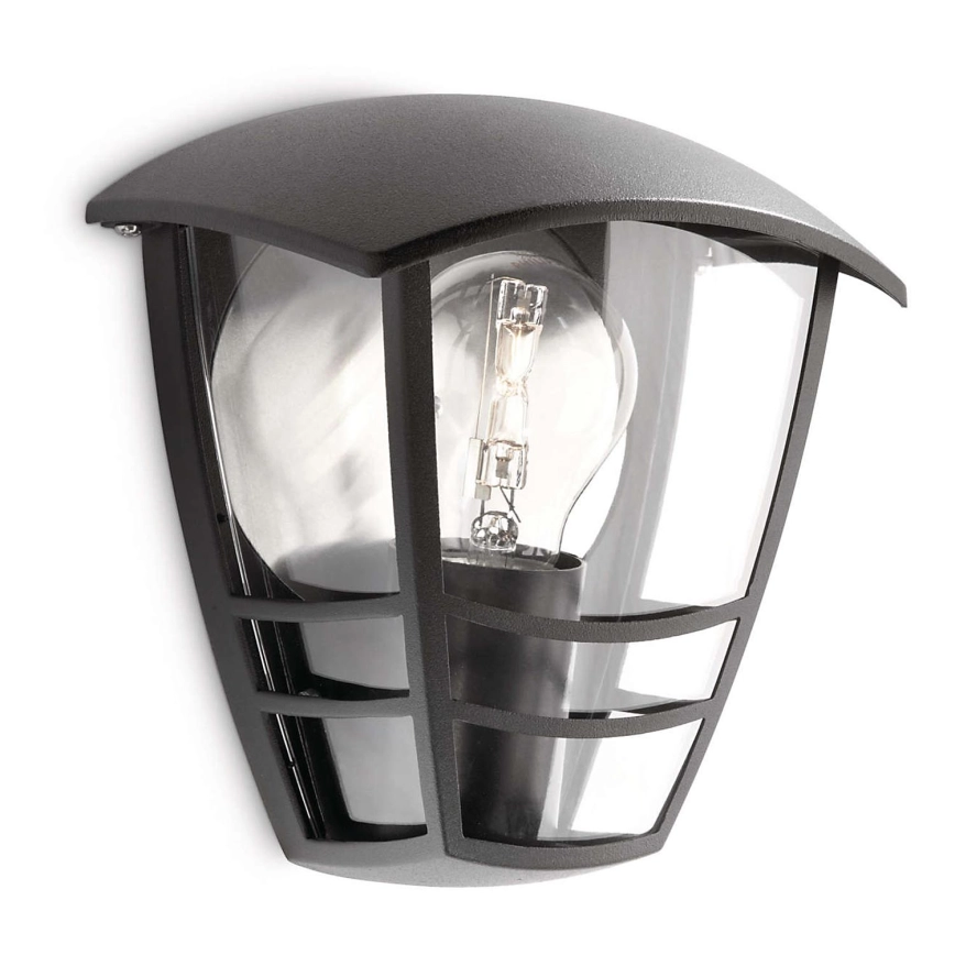 Philips 15387/30/16 – Utomhus Väggbelysning MYGARDEN CREEK 1xE27/60W/230V