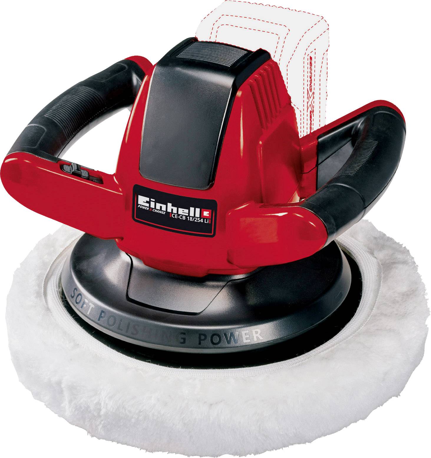 Einhell GE-CB 18/254 Li – Solo Power X-Change 2093301 Poleringsmaskin batteridriven 2500 U/min (max) 25.4 mm