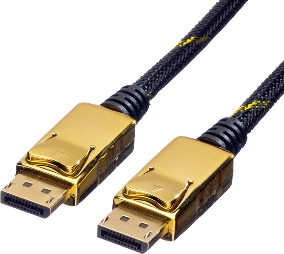 Roline DisplayPort Anslutningskabel DisplayPort-kontakt, DisplayPort-kontakt 1.50 m Flerfärgad 11.04.5639 Skärmad Displa