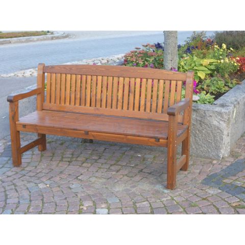 Eden Wood Kattvik EW 0920-6 Trädgårdsbänk 3-sits Brun