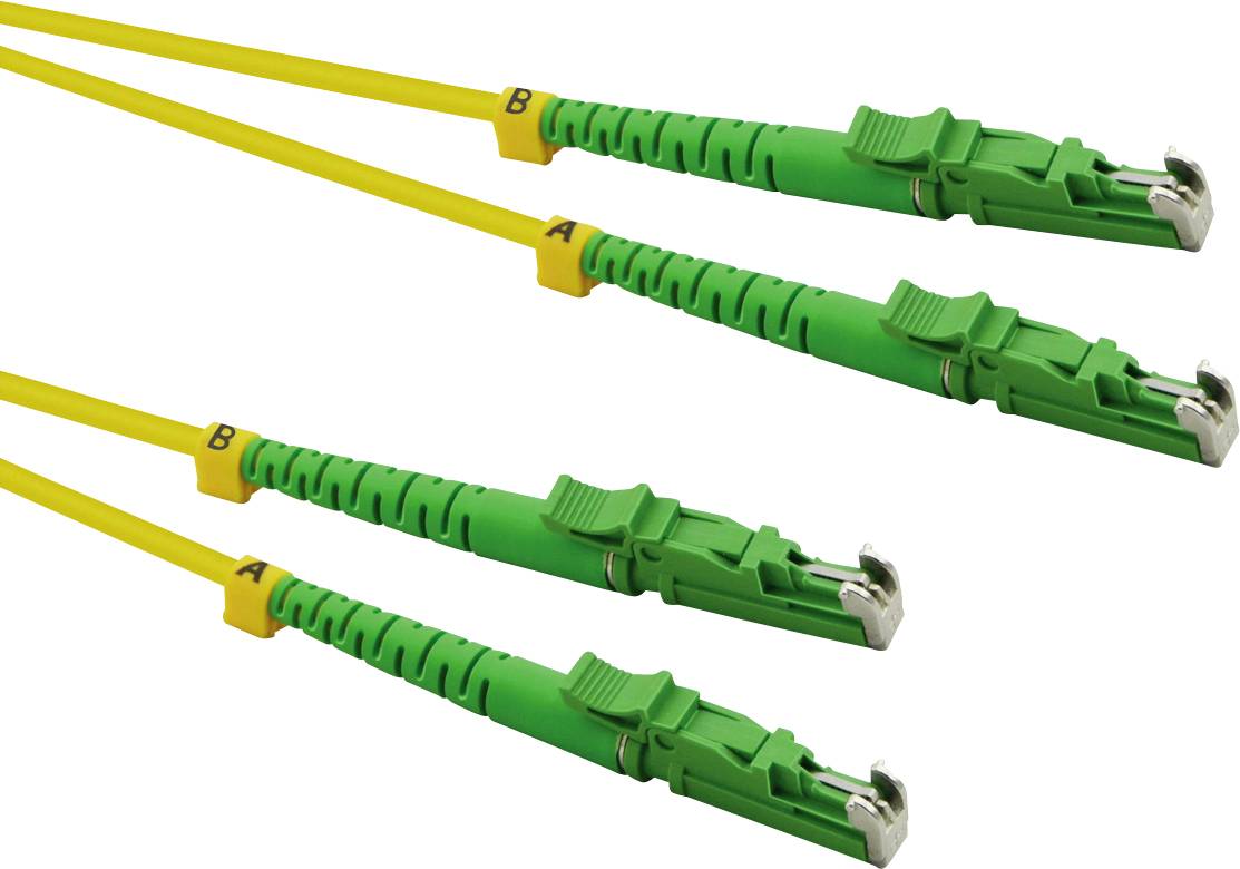 Roline 21.15.9507 Fiberoptik LWL Anslutningskabel 10.00 m Gul [1x LSH-kontakt – 1x LSH-kontakt] 9/125 µ Singlemode OS2