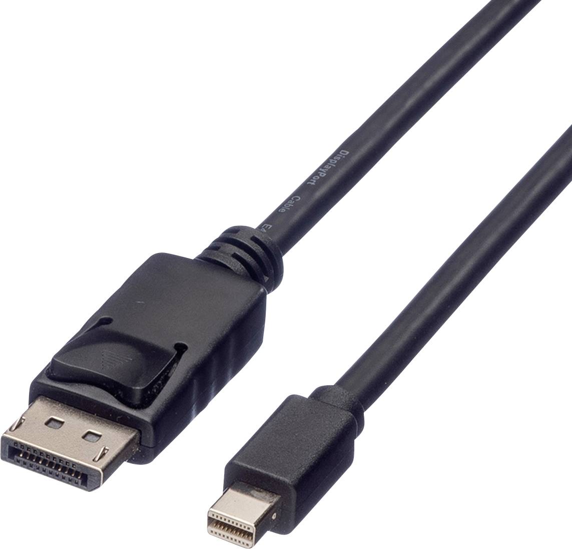 Roline DisplayPort Anslutningskabel DisplayPort-kontakt, Mini DisplayPort-kontakt 1.00 m Svart 11.04.5634 Skärmad Displa