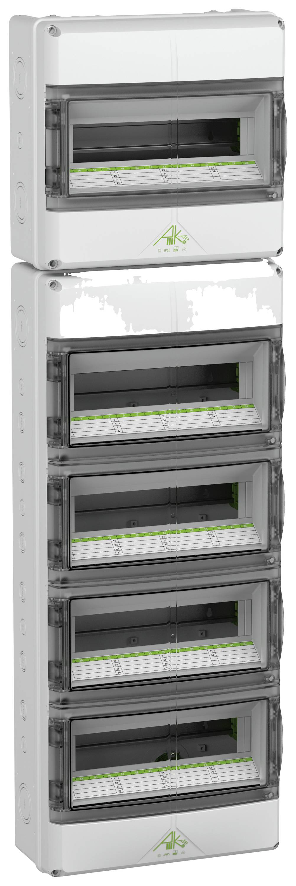 Spelsberg 73347001 AK 70 Normkapsling Moduler totalt = 70 Antal serier = 5
