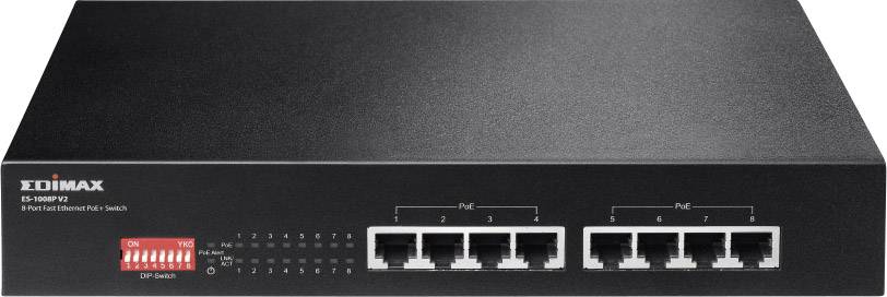 EDIMAX ES-1008P V2 ES-1008P V2 Nätverks-switch 8 Port 10 MBit/s