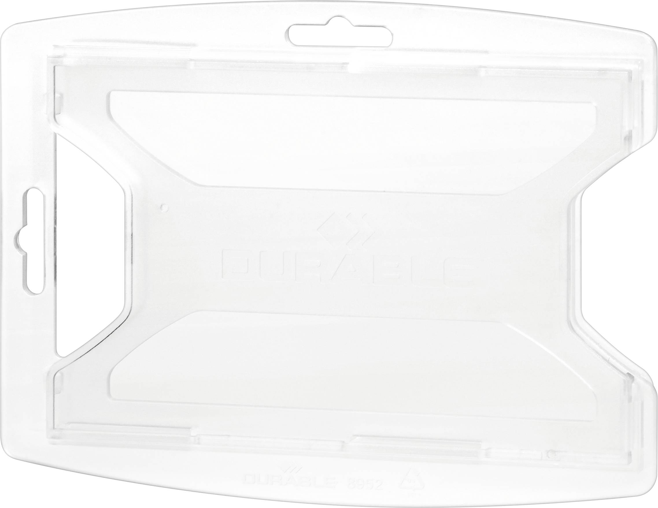 Durable 895219 ID-korthållare (B x H) 85 mm x 54 mm Clip, Jojo, Kedja, Textilband 10 st