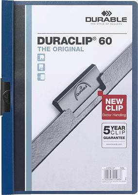 Durable DURACLIP 60 – 2209 220907 DIN A4 Mörkblå