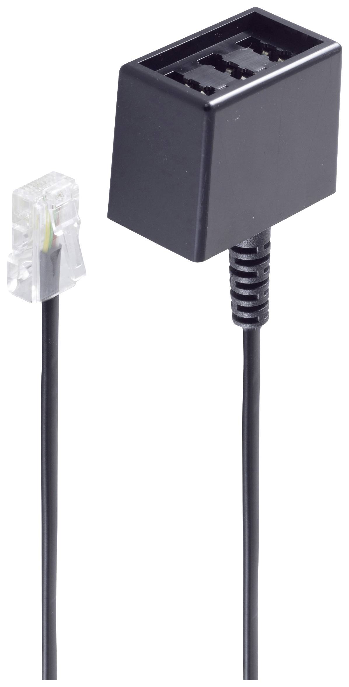 Shiverpeaks Telefon Adapter [1x RJ45 hane 8p4c – 1x TAE-NFN-hylsdon] 0.15 m Svart