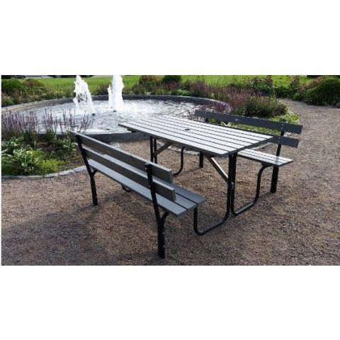 Eden Wood EW 0906-78150 Picknickbord 150 cm Grå