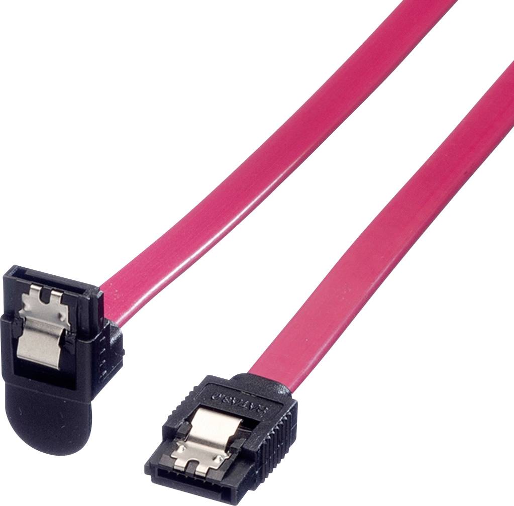 Roline PC Anslutningskabel [1x SATA hane 7-polig – 1x SATA hane 7-polig] 1.00 m Röd (klar)