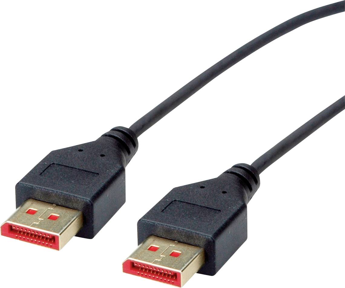 Roline DisplayPort Anslutningskabel DisplayPort-kontakt, DisplayPort-kontakt 1.50 m Svart 11.04.5961 Skärmad DisplayPort