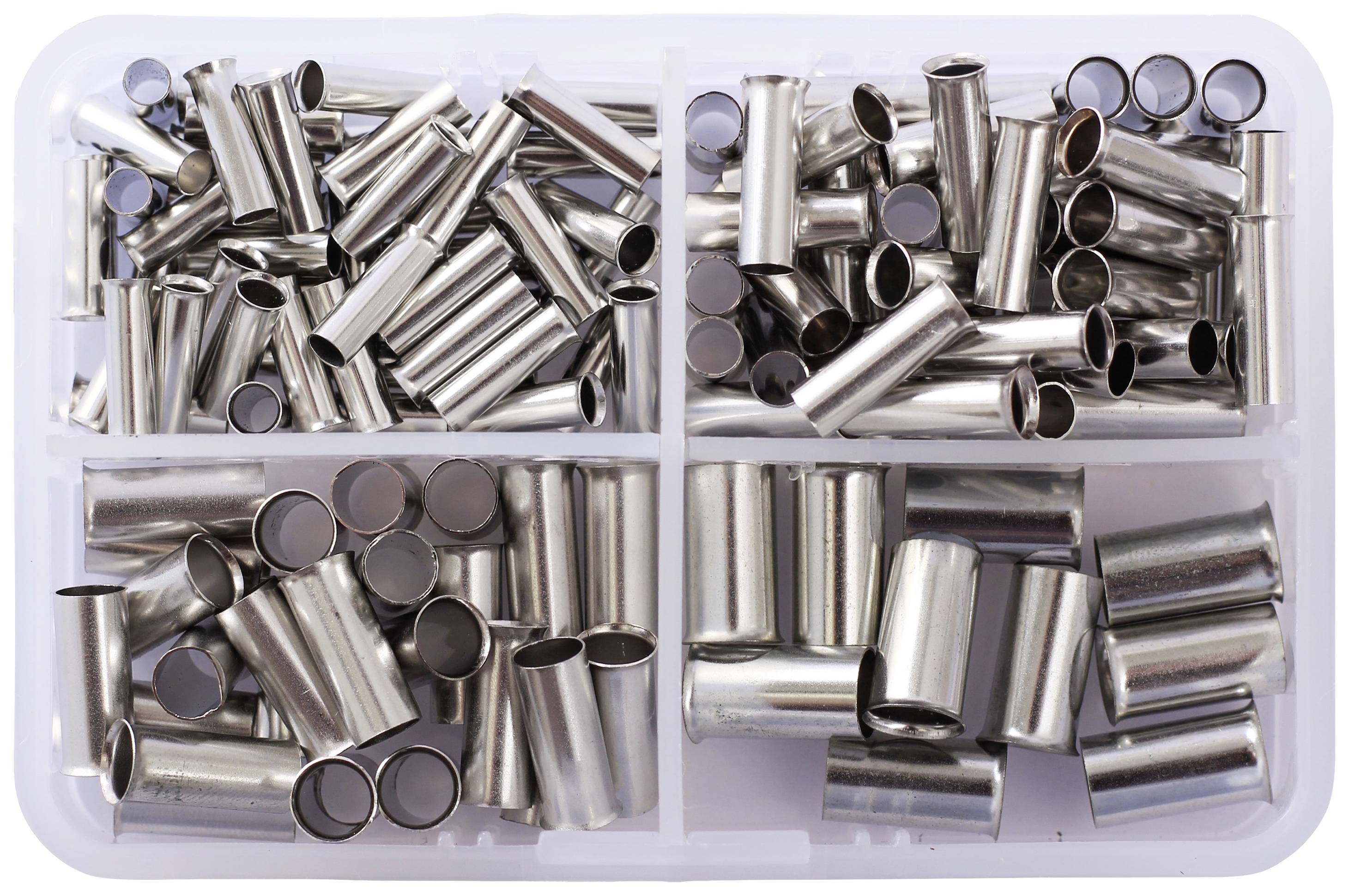 Quadrios 2010C393 Ändhylsa sortiment 4 mm², 6 mm², 10 mm², 16 mm² Oisolerad 135 st