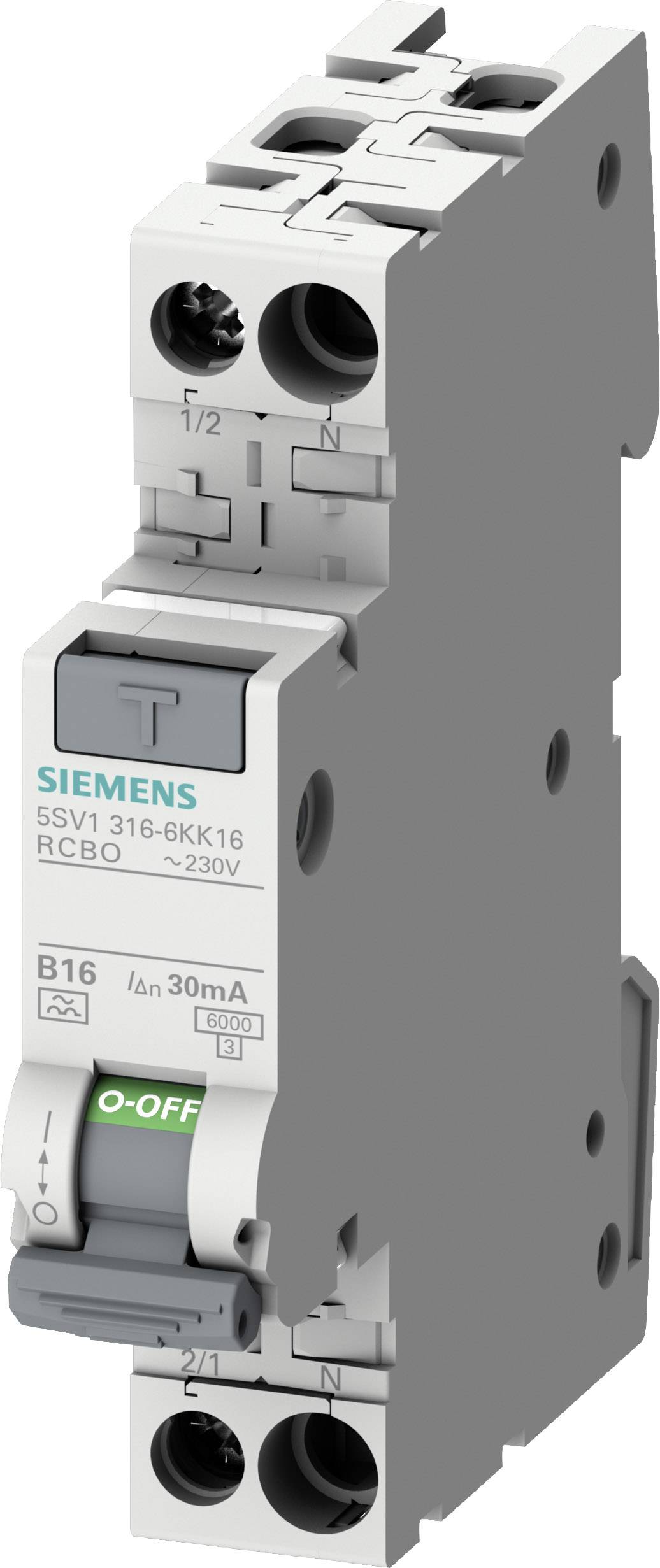 Siemens 5SV13167KK04 Jordfelsbrytare/Säkerhetsbrytare 2-polig 4 A 0.03 A 230 V