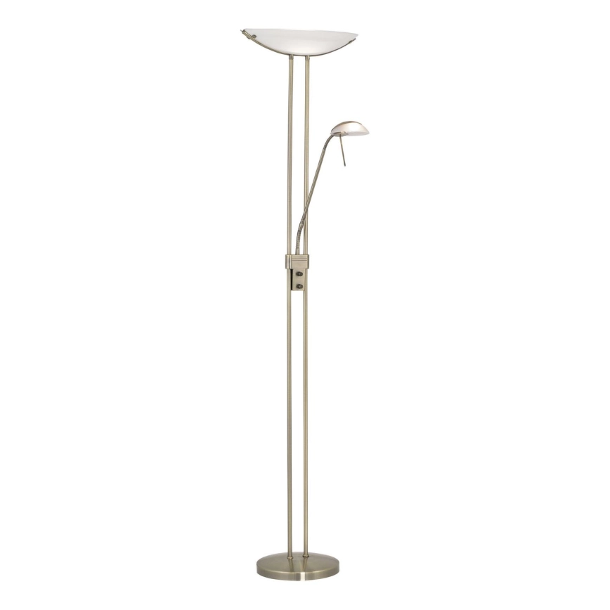 EGLO – Ljusreglerad golvlampa BAYA 1xR7s/230W + 1xG9/33W brons