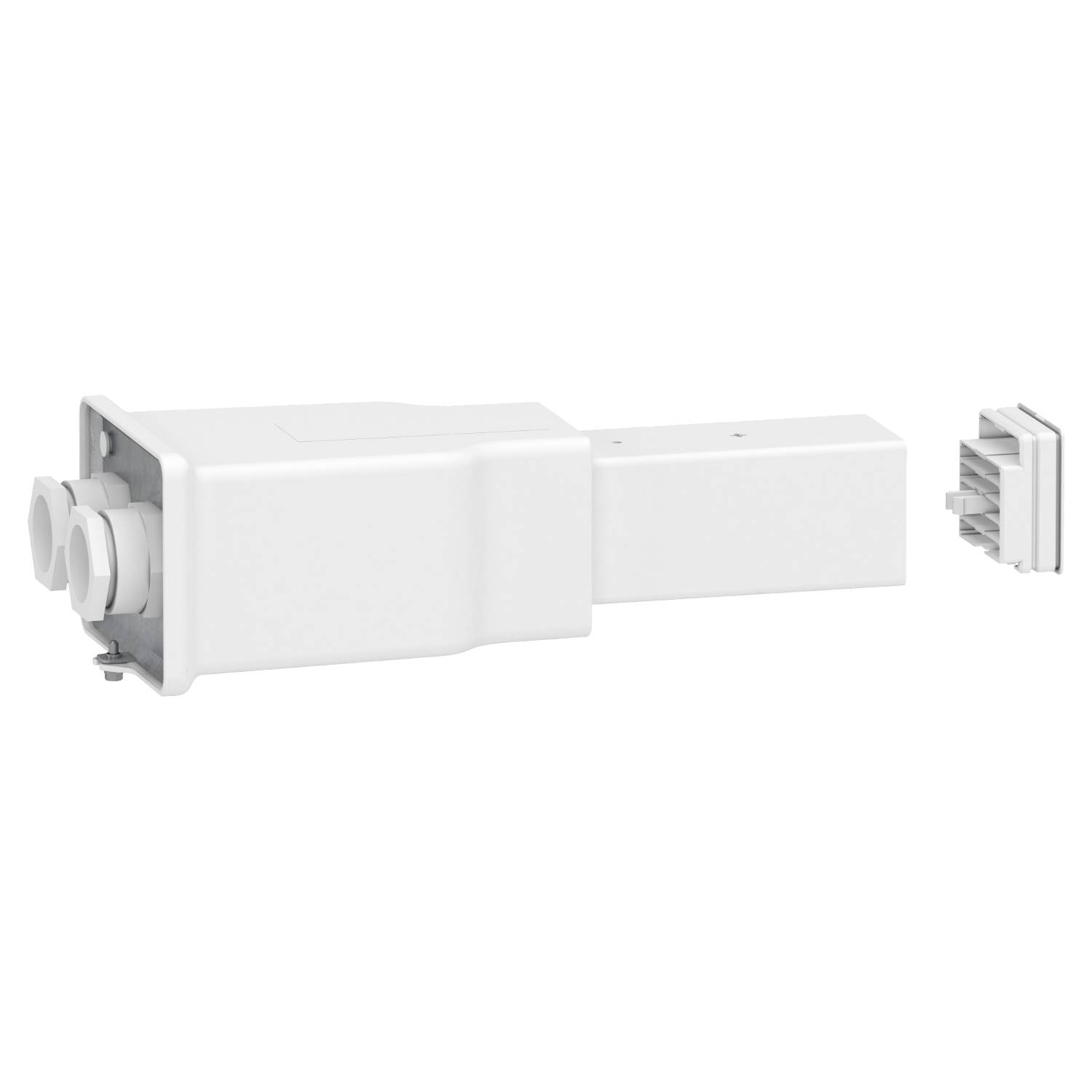 Schneider Electric KBB40ABG44T2W KBB ändinmatning 40A, vänstermontering, 2 nät, 3L+N+PE, 2 fjärrstyrningl. Ändinmatning