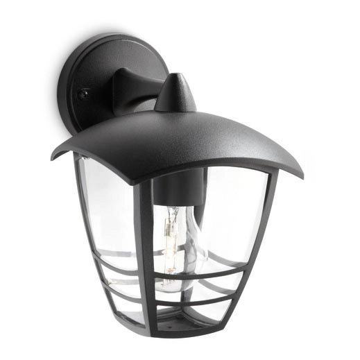 Philips 15381/30/16 – Utomhus Väggbelysning CREEK 1×E27/60W/230V IP44