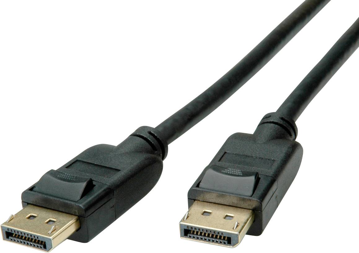 Roline DisplayPort Anslutningskabel DisplayPort-kontakt, DisplayPort-kontakt 3.00 m Svart 11.04.5812 Skärmad DisplayPort