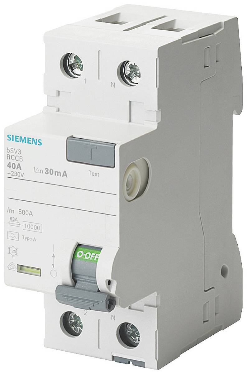 Siemens 5SV33123 Jordfelsbrytare F 25 A 0.03 A 230 V