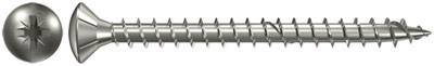 Fischer 657345 Sänkhuvudskruv 4.5 mm 40 mm Stjärnskruvmejsel Pozidrivspår galvaniskt förzinkad 200 st