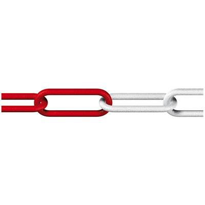 dörner + helmer 128959 Avspärrningskedja Röd, Vit Plast 6 m