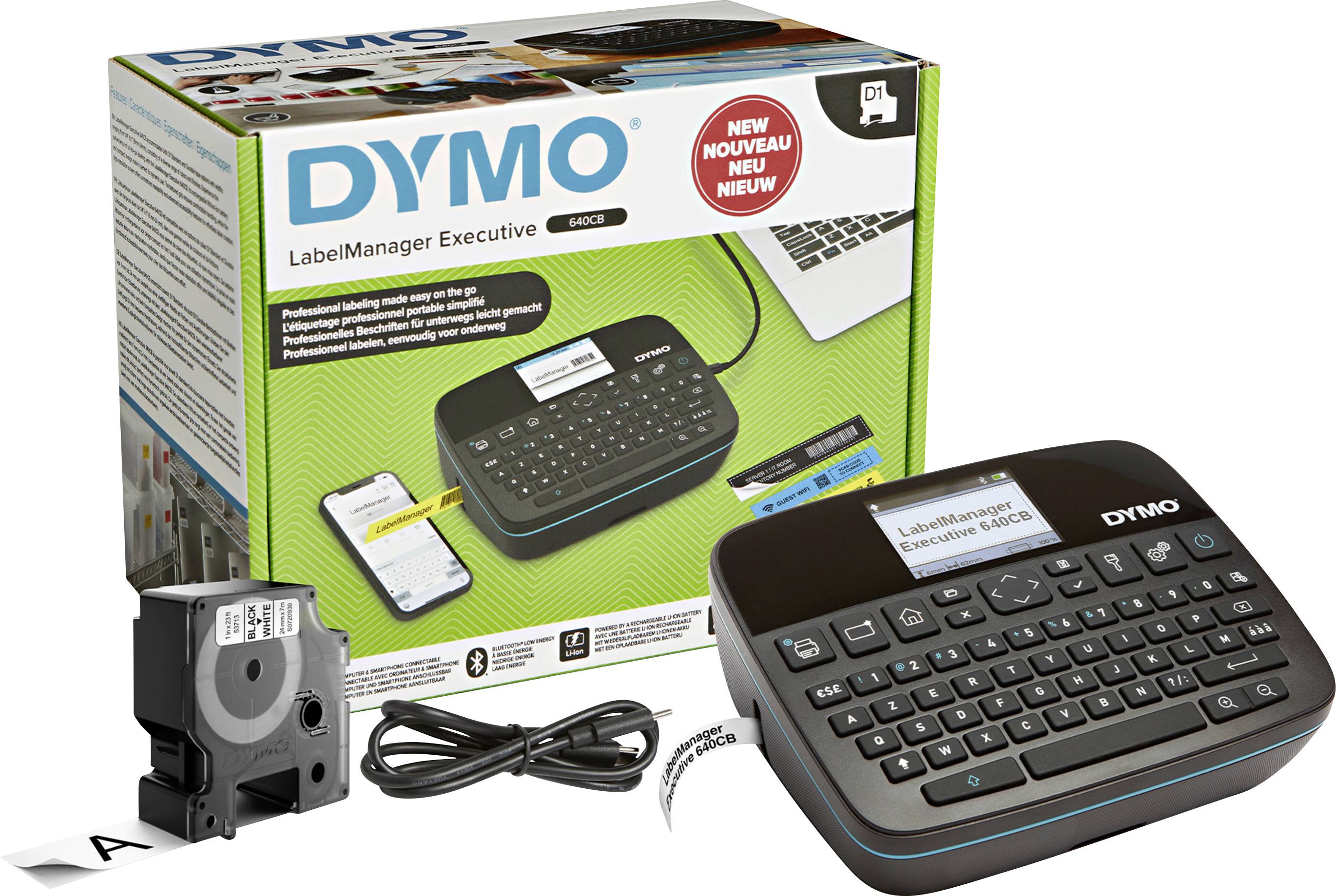 DYMO LabelManager 640 CB Etikettskrivare Lämplig för tejp: D1 6 mm, 9 mm, 12 mm, 19 mm, 24 mm