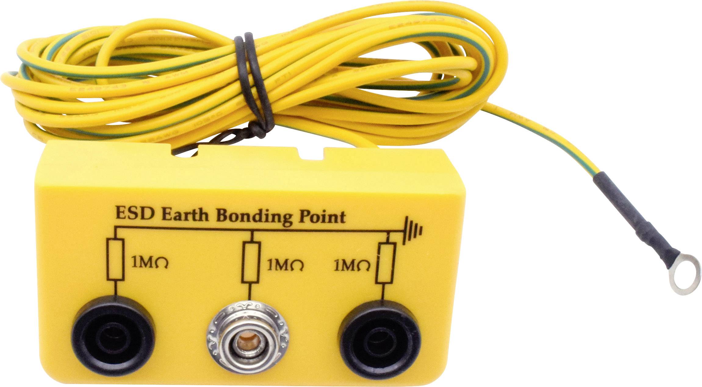 Quadrios ESD-jordningsbox 3.00 m Jack, Tryckknapp 10 mm