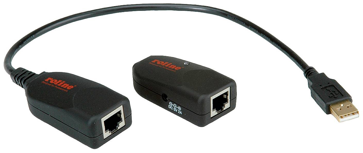 Roline USB-kabel RJ45-kontakt 0 mm Svart 12.04.1100