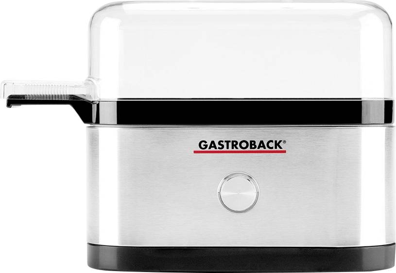 Gastroback Design Eierkocher Äggkokare Silver, Svart, Transparent