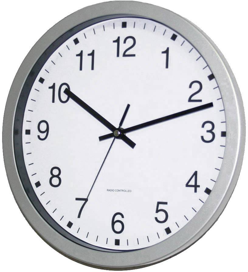 EUROTIME 56831-07 DCF Väggklocka 30 cm x 43 mm Silver