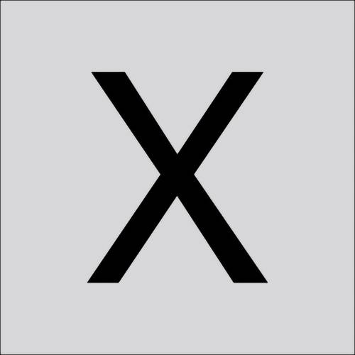 RZB 99223.013.X Bokstaven ”X” stor 120 mm 1 st