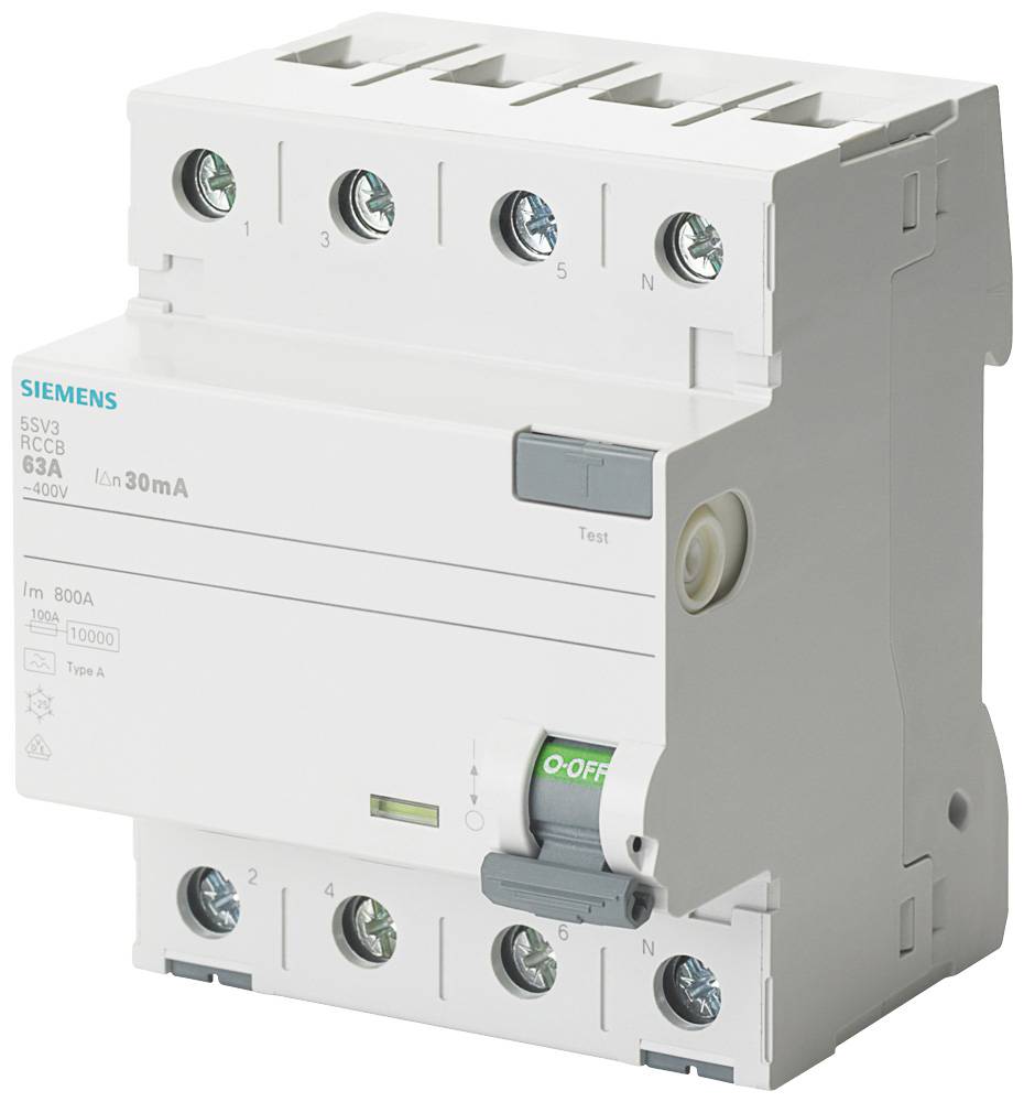 Siemens 5SV33446GV01 Jordfelsbrytare A 40 A 0.03 A 400 V