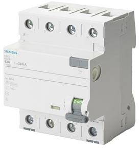 Siemens 5SV33443 Jordfelsbrytare F 40 A 0.03 A 400 V
