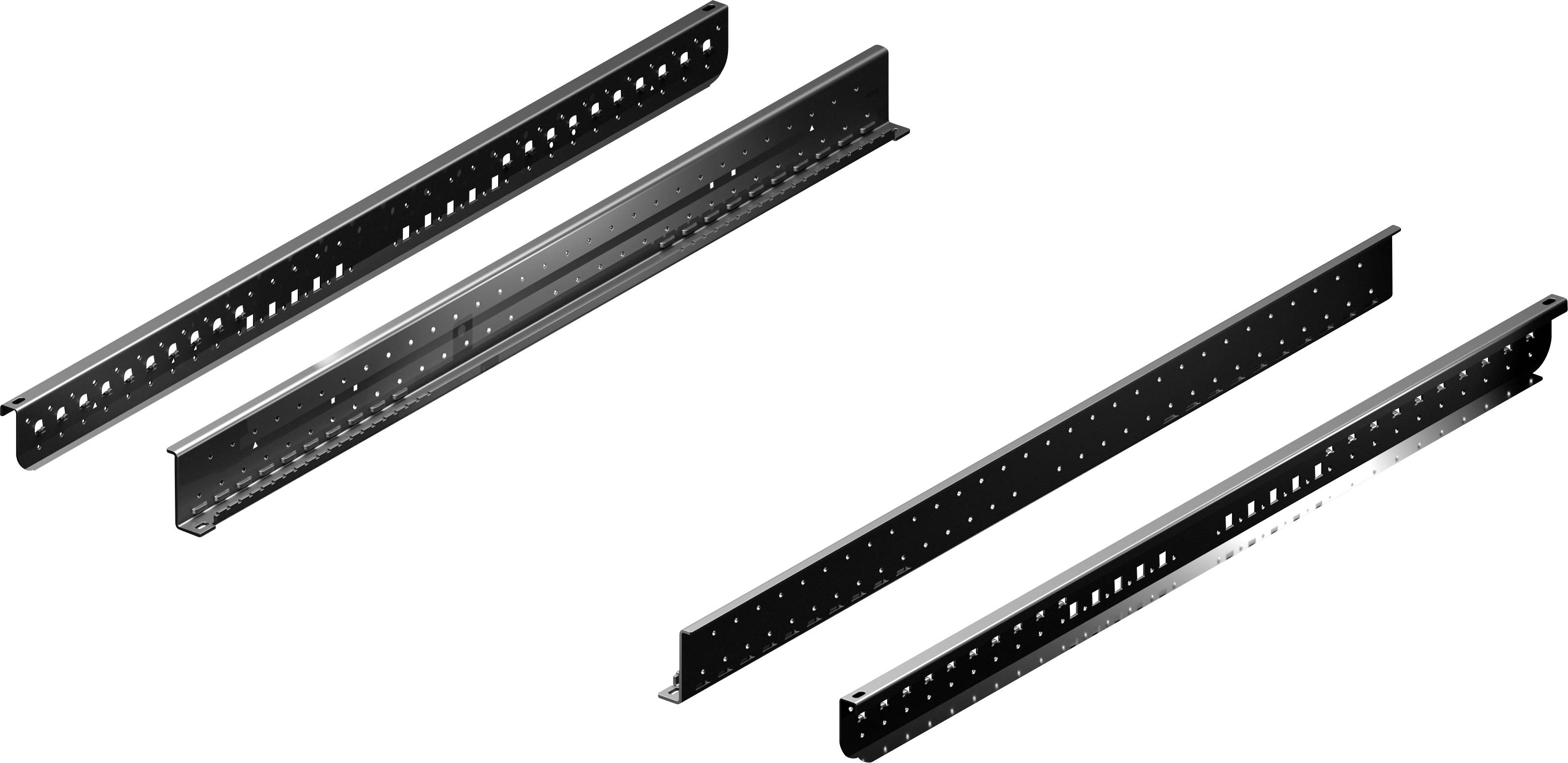 Rittal 5302166 19 tum Nätverksskåp-skena Lämplig för skåpdjup: 1200 mm Svart