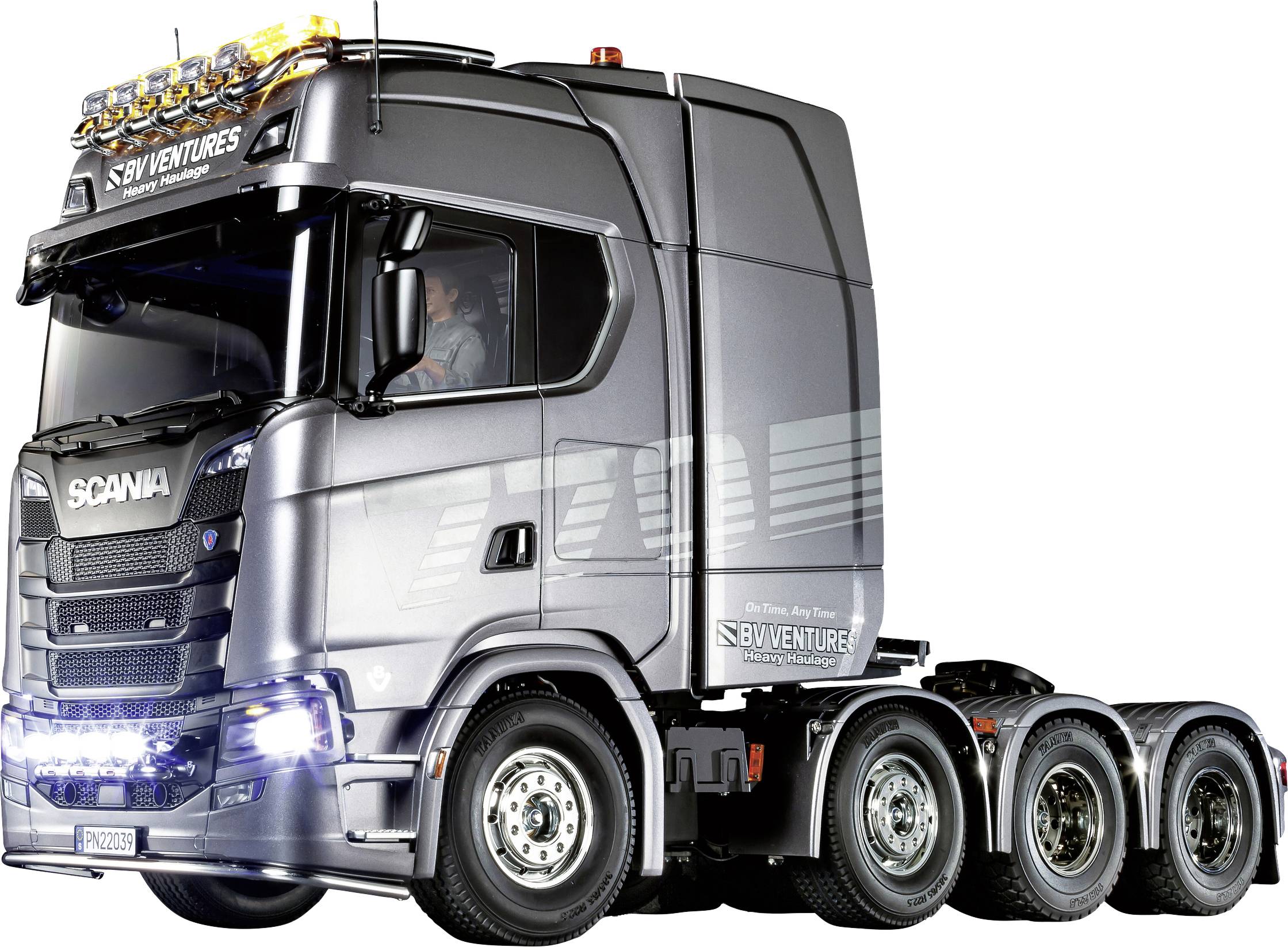 RC Modellastbil 1:14 Tamiya 1:14 RC Scania 770 S 8×4/4 56371-600 Elektrisk Byggsats