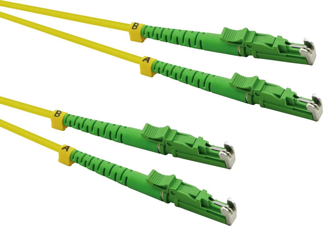 Roline 21.15.9503 Fiberoptik LWL Anslutningskabel 3.00 m Gul [1x LSH-kontakt – 1x LSH-kontakt] 9/125 µ Singlemode OS2
